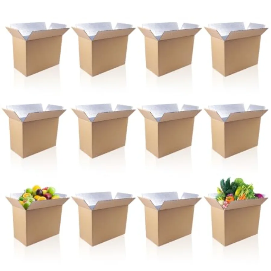 Insulated Shipping Boxes for Shipping Frozen Food Cold Shipping Boxes Large Foil Cooler Carton Moving Kits for Mailing Packing
Insulated Shipping Boxes for Shipping Frozen Food Cold Shipping Boxes Large Foil Cooler Carton Moving Kits for Mailing Packing