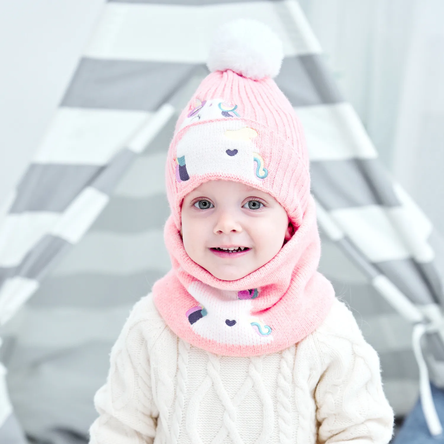 Newborn Baby Hat Scarf Set Pompom Cartoon Infant Baby Girl Boy Winter Hat For Kids Warm Knitted Children Boys Girls Beanie Cap
Newborn Baby Hat Scarf Set Pompom Cartoon Infant Baby Girl Boy Winter Hat For Kids Warm Knitted Children Boys Girls Beanie Cap