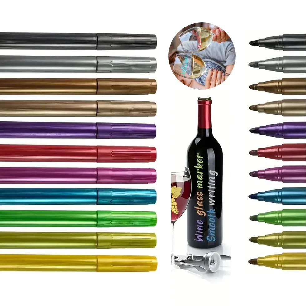 12Pcs Erasable Glass Marker Pens Fine Tip For Wine Glass Bottle Ceramic DIY Name Writing
12Pcs Erasable Glass Marker Pens Fine Tip For Wine Glass Bottle Ceramic DIY Name Writing