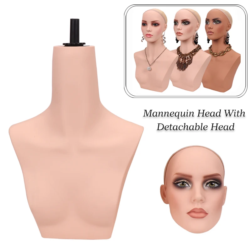 Yajukai New Arrival Realistic Europe Wig Mannequin Head With Makeup 1PCS Detachable Dummy Head For Wigs Rotatable Manikin Head
Yajukai New Arrival Realistic Europe Wig Mannequin Head With Makeup 1PCS Detachable Dummy Head For Wigs Rotatable Manikin Head