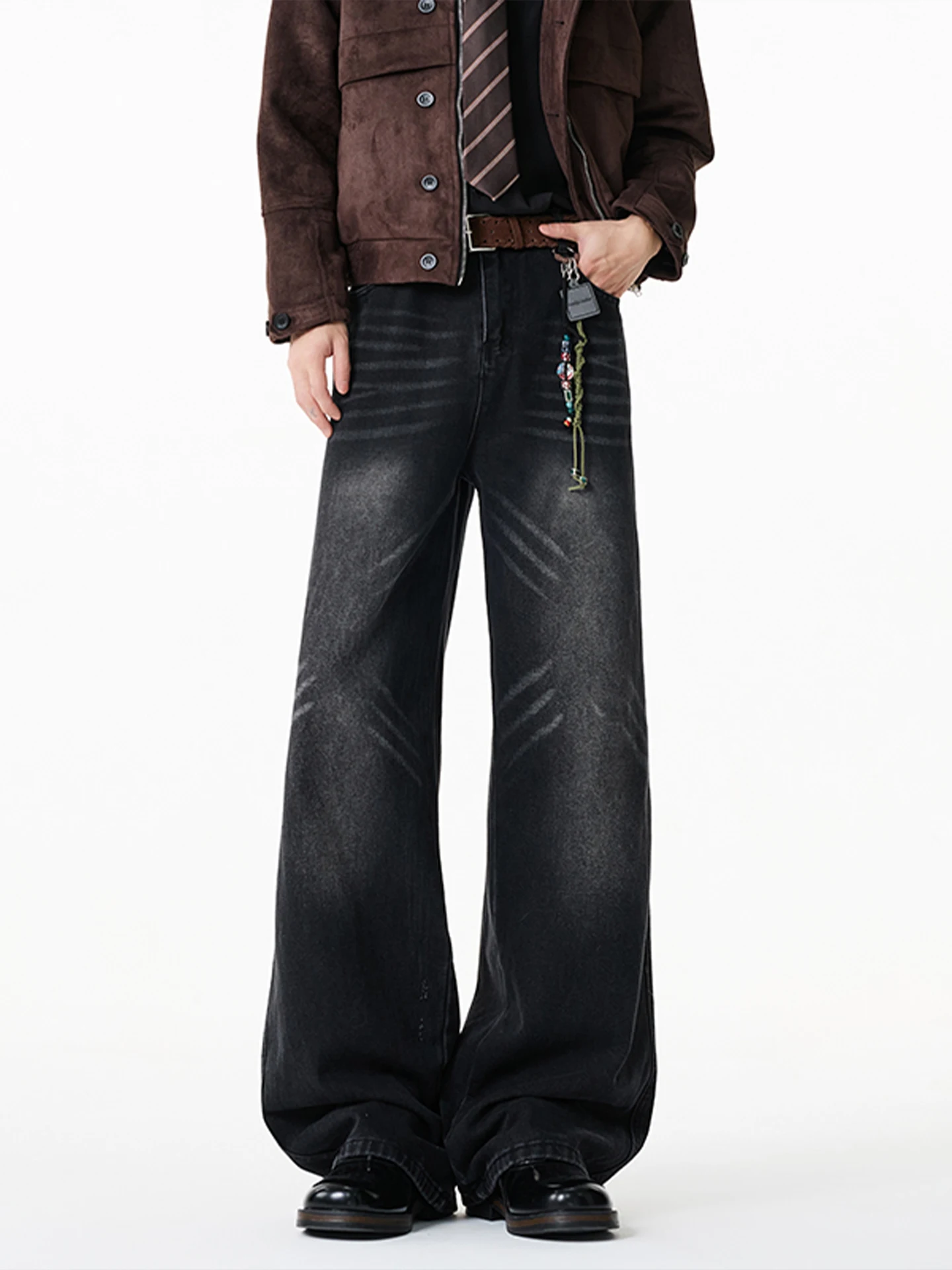 Мужские прямые джинсы Cleanfit, повседневные широкие брюки с весной талией, американский слэ, смесь хлопка и полиэстера, зимний сезон
Мужские прямые джинсы Cleanfit, повседневные широкие брюки с весной талией, американский слэ, смесь хлопка и полиэстера, зимний сезон