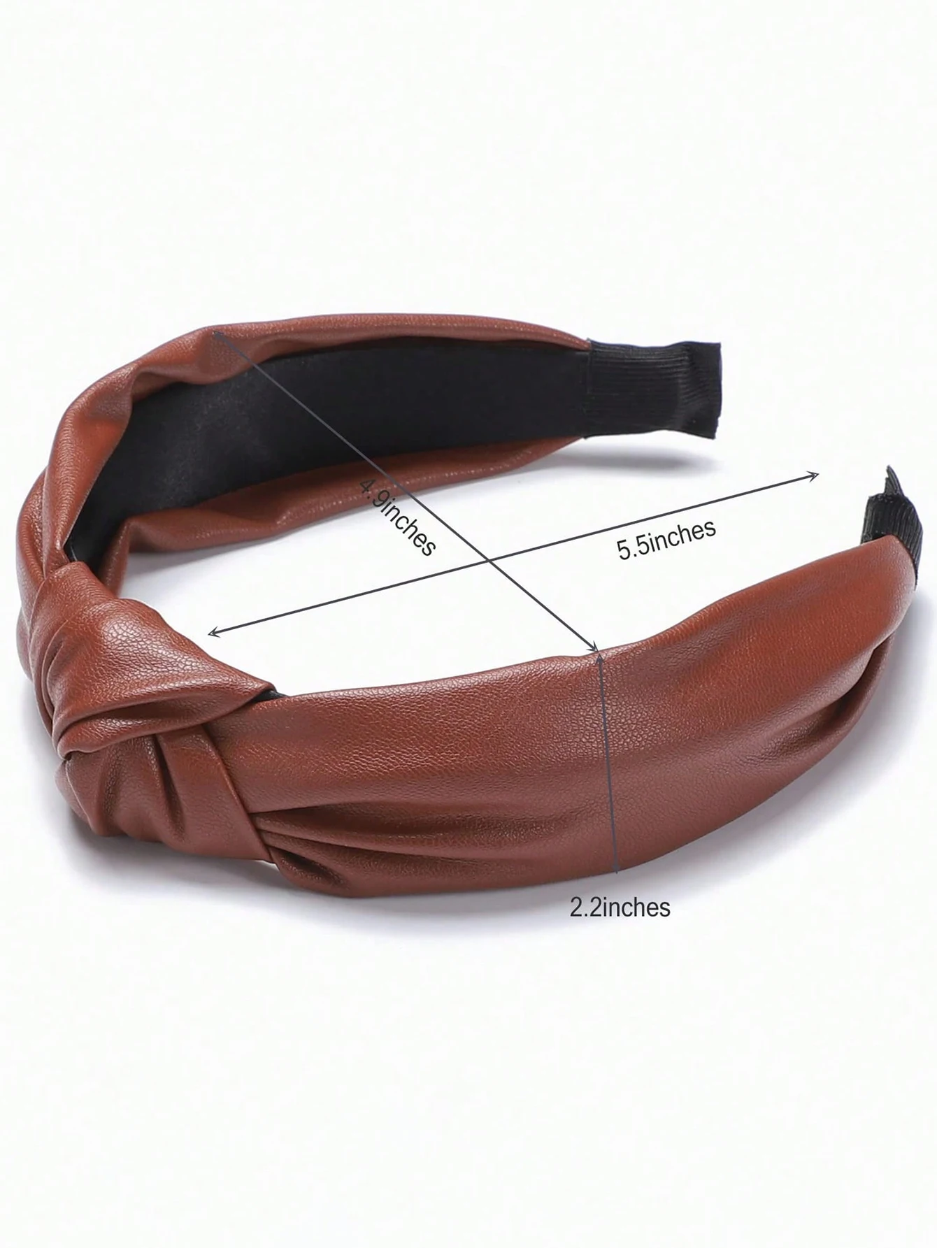 1 Pc PU leather headband with knot in the middle for women. Pure color leather wide-edge face mask headband for women.
1 Pc PU leather headband with knot in the middle for women. Pure color leather wide-edge face mask headband for women.