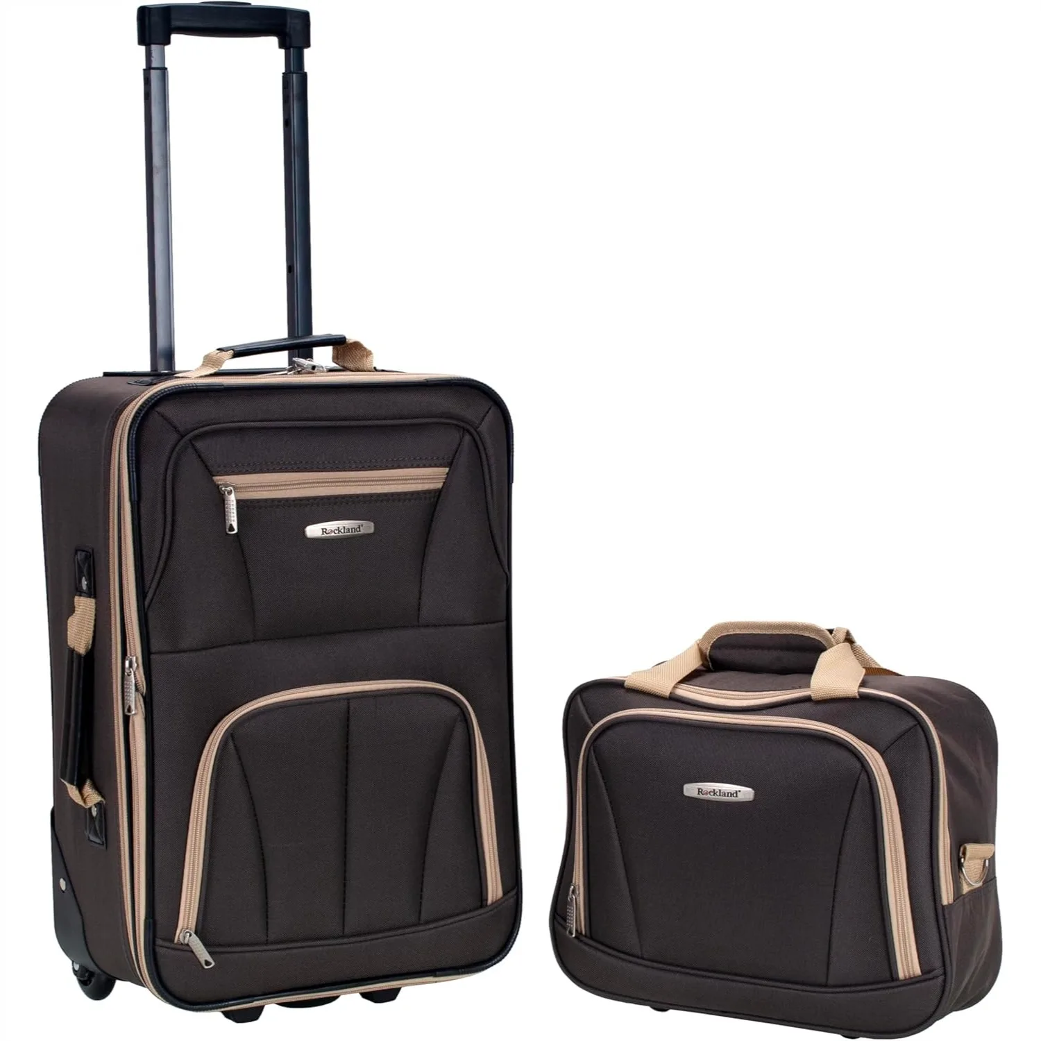 Lightweight Expandable 2-Piece Upright Luggage Set with Telescopic Handle, 14/19-Inch, Brown, for Travel
Lightweight Expandable 2-Piece Upright Luggage Set with Telescopic Handle, 14/19-Inch, Brown, for Travel