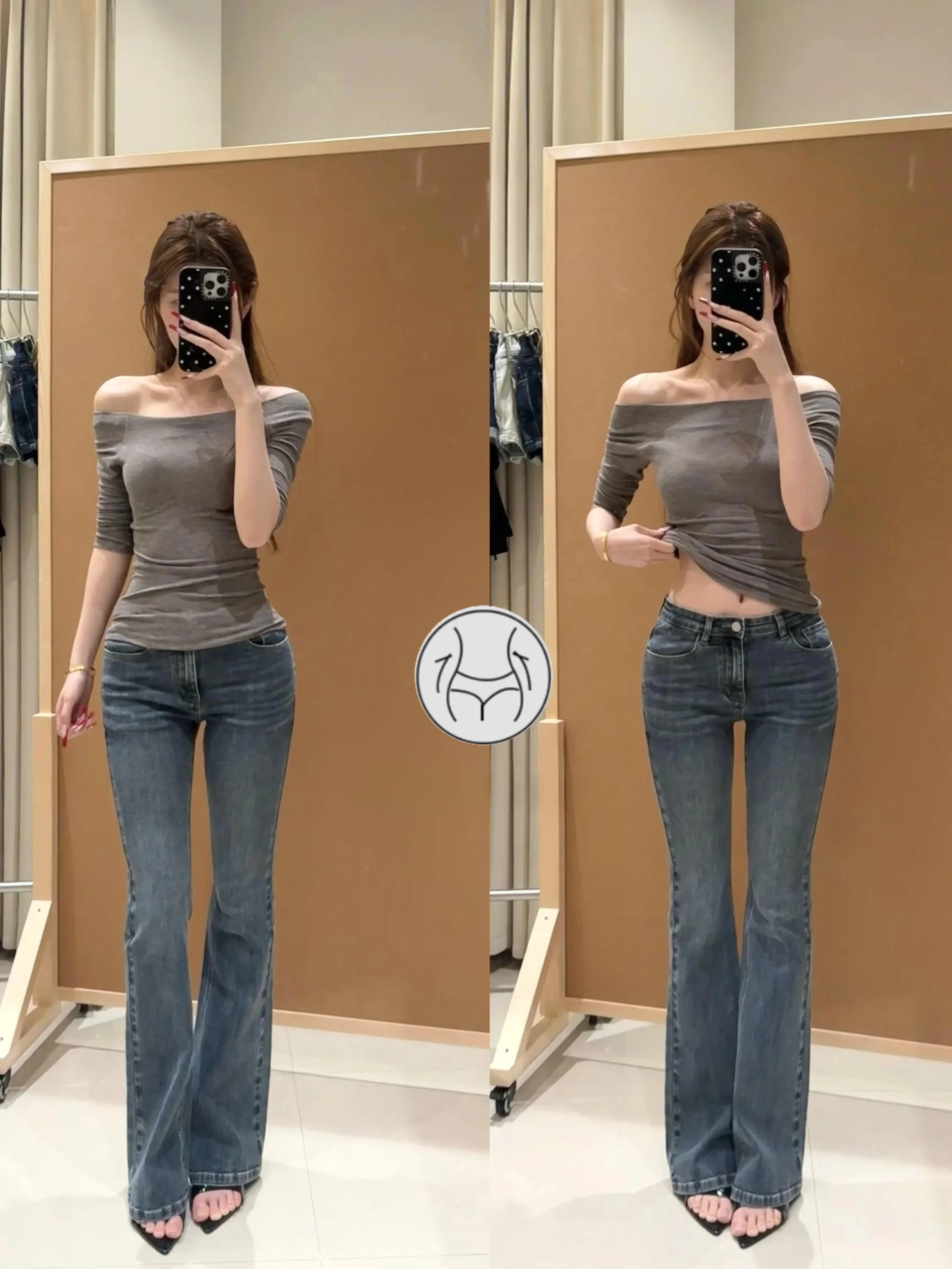 Low Waist Flared Pants Women's Straight Leg Bootcut Jeans Butt Lifting mid Stretch Denim Fabric All Season Fashion
Low Waist Flared Pants Women's Straight Leg Bootcut Jeans Butt Lifting mid Stretch Denim Fabric All Season Fashion