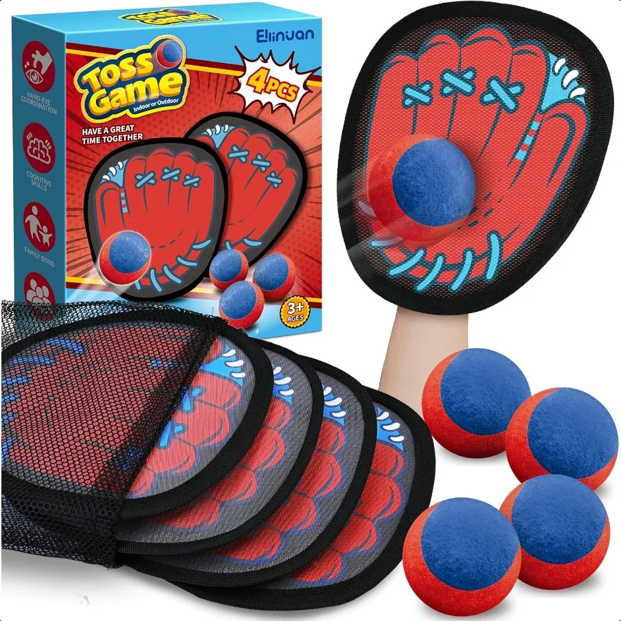 4 Pack Catch Ball Game Set Outdoor Toys for Ages 4812 Summer Toys Beach Pool Backyard Outdoor Games for Toddlers Family Kid Bas
4 Pack Catch Ball Game Set Outdoor Toys for Ages 4812 Summer Toys Beach Pool Backyard Outdoor Games for Toddlers Family Kid Bas