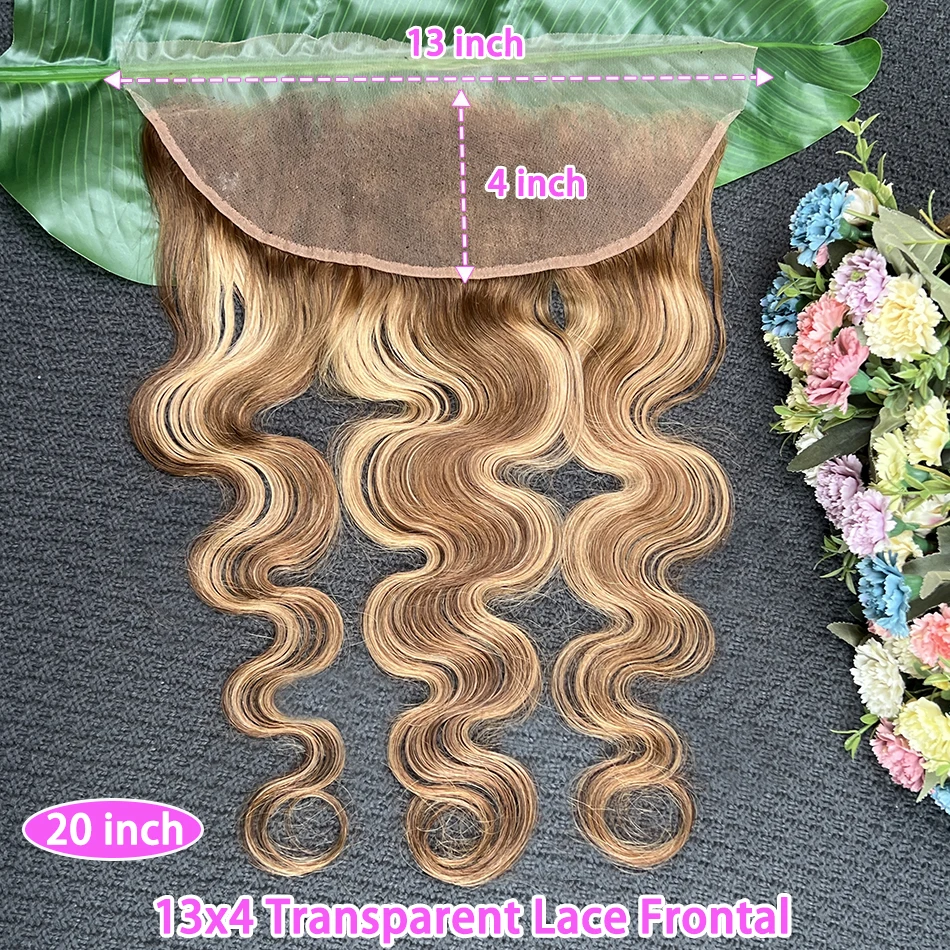 Body Wave P4/27 Color 13x4 Transparent Lace Frontal Human Hair Prepluck Bleached Knots Invisible Lace Highlight 100% Human Hair
Body Wave P4/27 Color 13x4 Transparent Lace Frontal Human Hair Prepluck Bleached Knots Invisible Lace Highlight 100% Human Hair