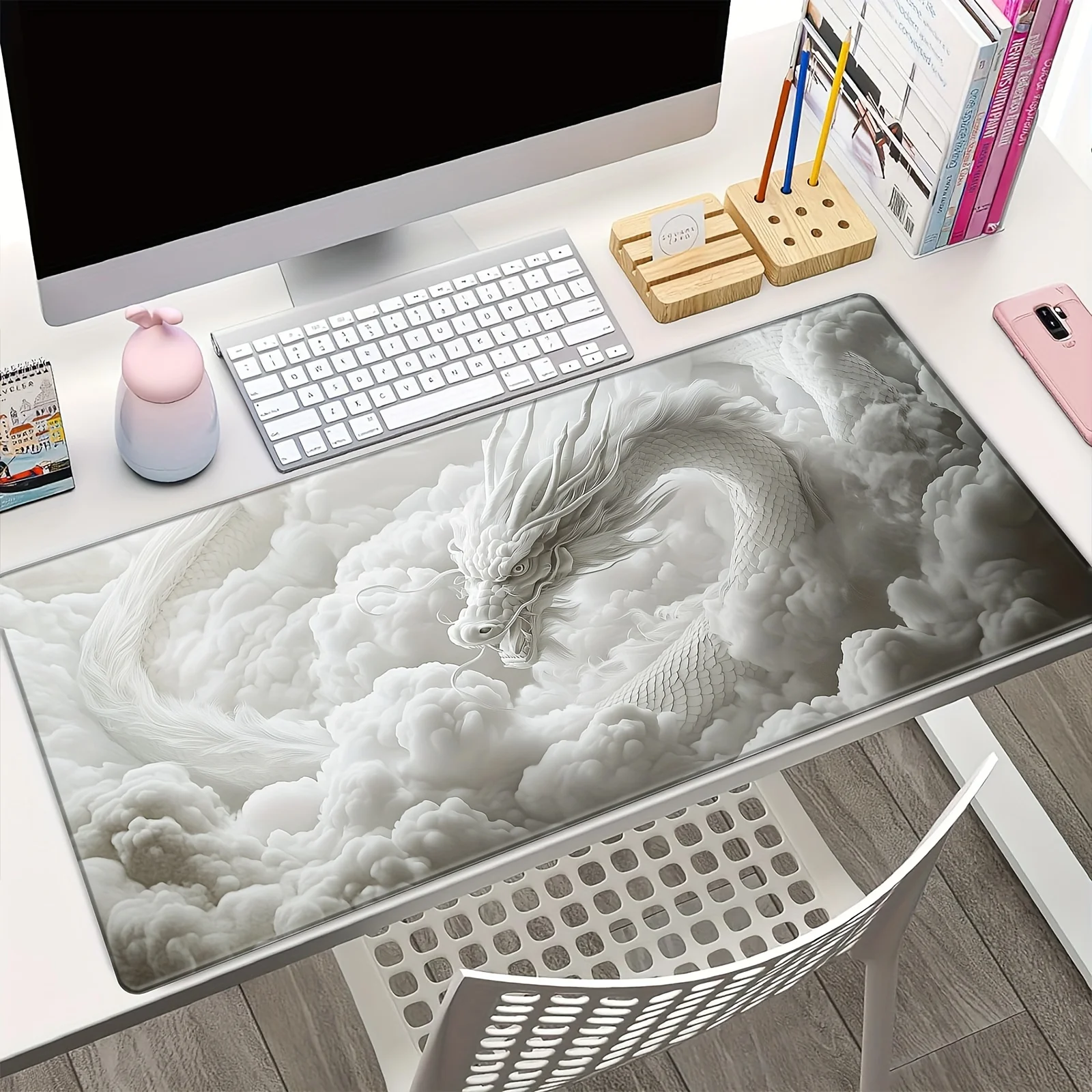 Большой коврик для мыши BHJLAXR с изображением китайского дракона, с прошитыми краями, противоскользящий, из натурального каучука, для игр и офиса
Большой коврик для мыши BHJLAXR с изображением китайского дракона, с прошитыми краями, противоскользящий, из натурального каучука, для игр и офиса