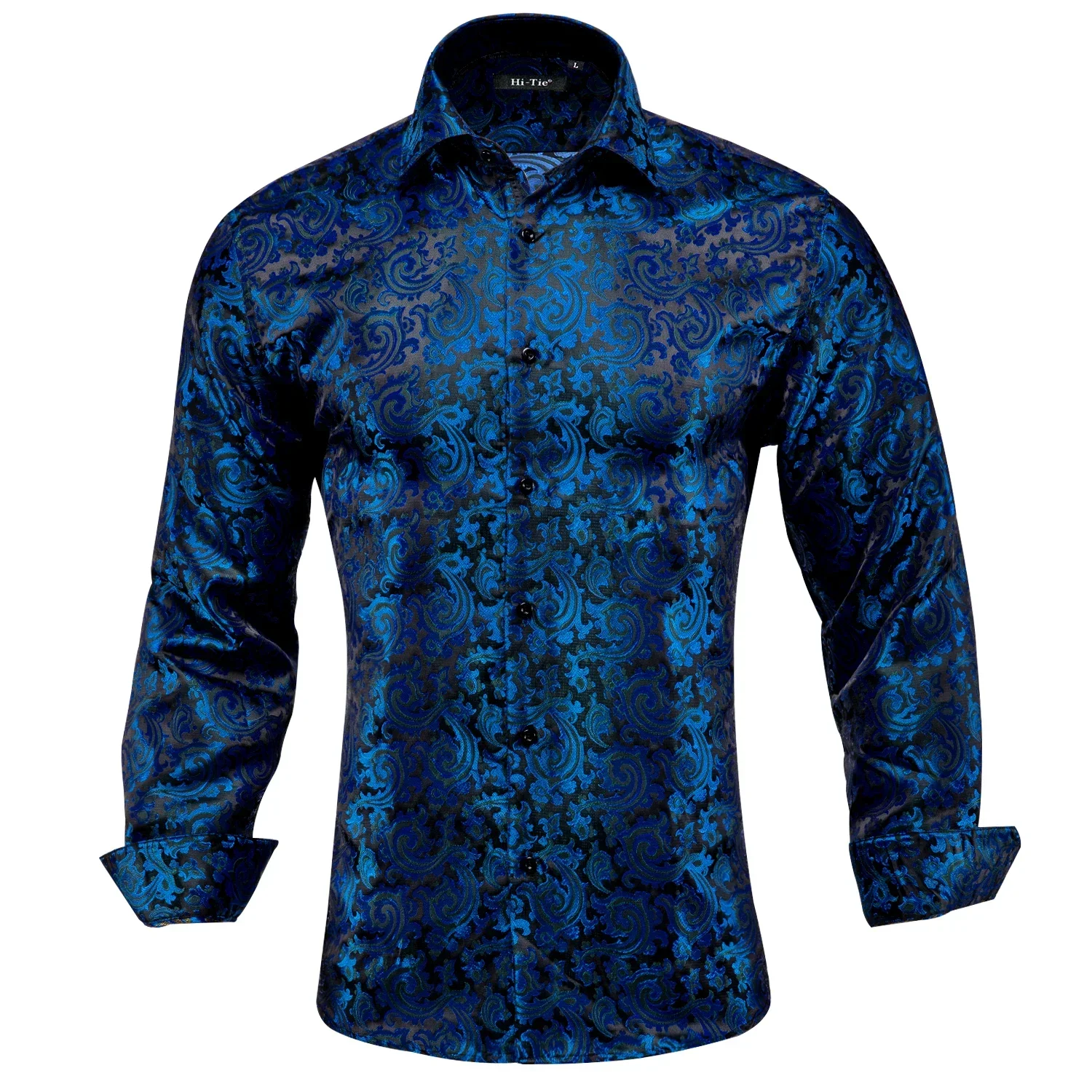 Hi-Tie Silk Mens Shirts Woven Male Outwear Long Sleeve Men Shirt Slim Fit Floral Paisley For Dress Suit Business Formal Casual
Hi-Tie Silk Mens Shirts Woven Male Outwear Long Sleeve Men Shirt Slim Fit Floral Paisley For Dress Suit Business Formal Casual