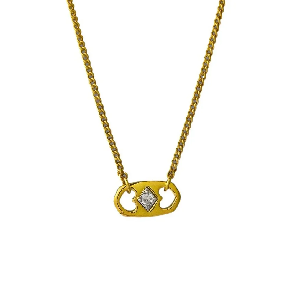 KS Fashion Jewelry Minimalist Pendant Necklace Unique Ins Style Elegant Hollow Oval Zircon Choker Clavicle Chain for Women
KS Fashion Jewelry Minimalist Pendant Necklace Unique Ins Style Elegant Hollow Oval Zircon Choker Clavicle Chain for Women