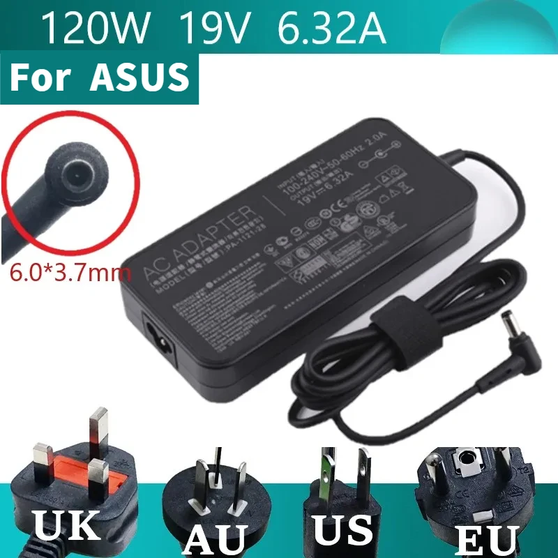 120W Adapter PowerCharger For Asus TUF Gaming FX705GM FX705GE FX705GD FX505 FX505GD FX505GE FX505GD FX505DY 19V 6.32A 6.0*3.7mm
120W Adapter PowerCharger For Asus TUF Gaming FX705GM FX705GE FX705GD FX505 FX505GD FX505GE FX505GD FX505DY 19V 6.32A 6.0*3.7mm