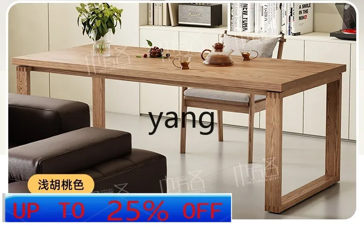LH all solid wood dining table Nordic log rectangular to living room desk workbench 
LH all solid wood dining table Nordic log rectangular to living room desk workbench