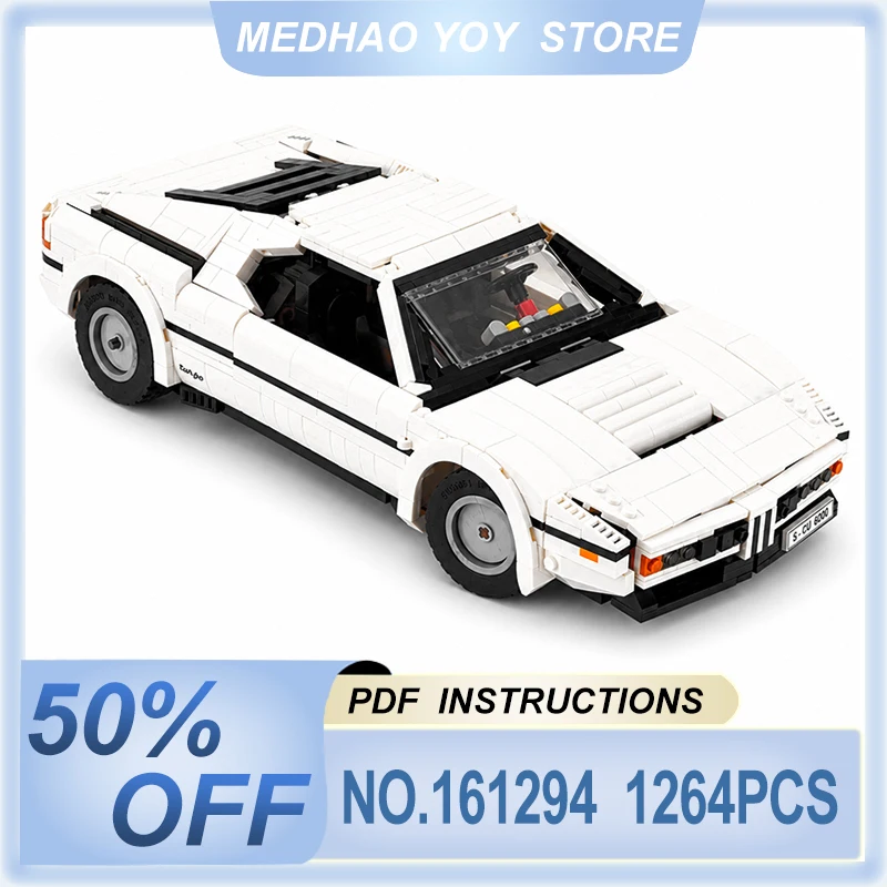 MOC 161294 Technical M1 Racing Sports Vehicle Hypercar Super Racing Model Building Block Brick Assembly Toys DIY Christmas Gifts
MOC 161294 Technical M1 Racing Sports Vehicle Hypercar Super Racing Model Building Block Brick Assembly Toys DIY Christmas Gifts