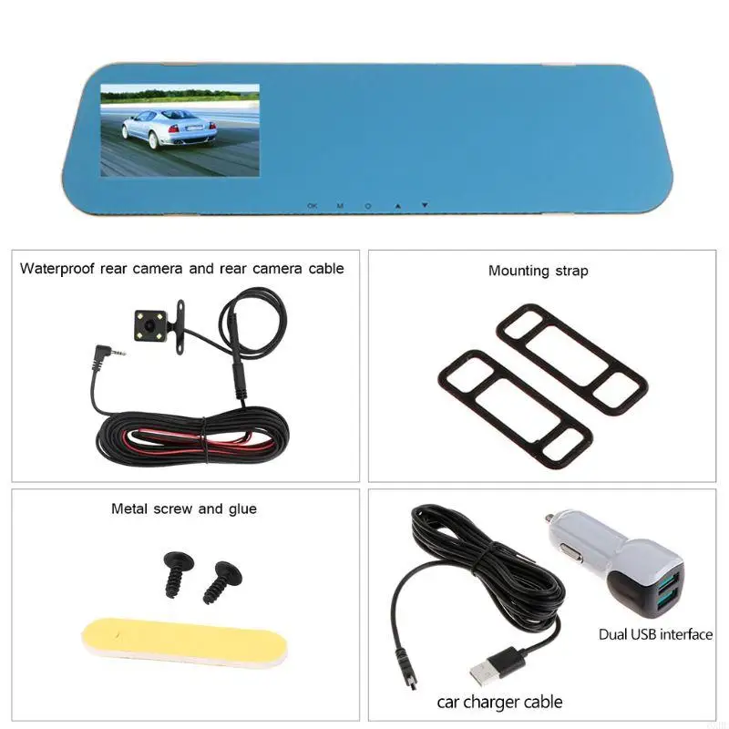 2025 New V40 Vehicle Recorder Two-lens Rear View Mirror Camera Video Dashcamera Full for
2025 New V40 Vehicle Recorder Two-lens Rear View Mirror Camera Video Dashcamera Full for