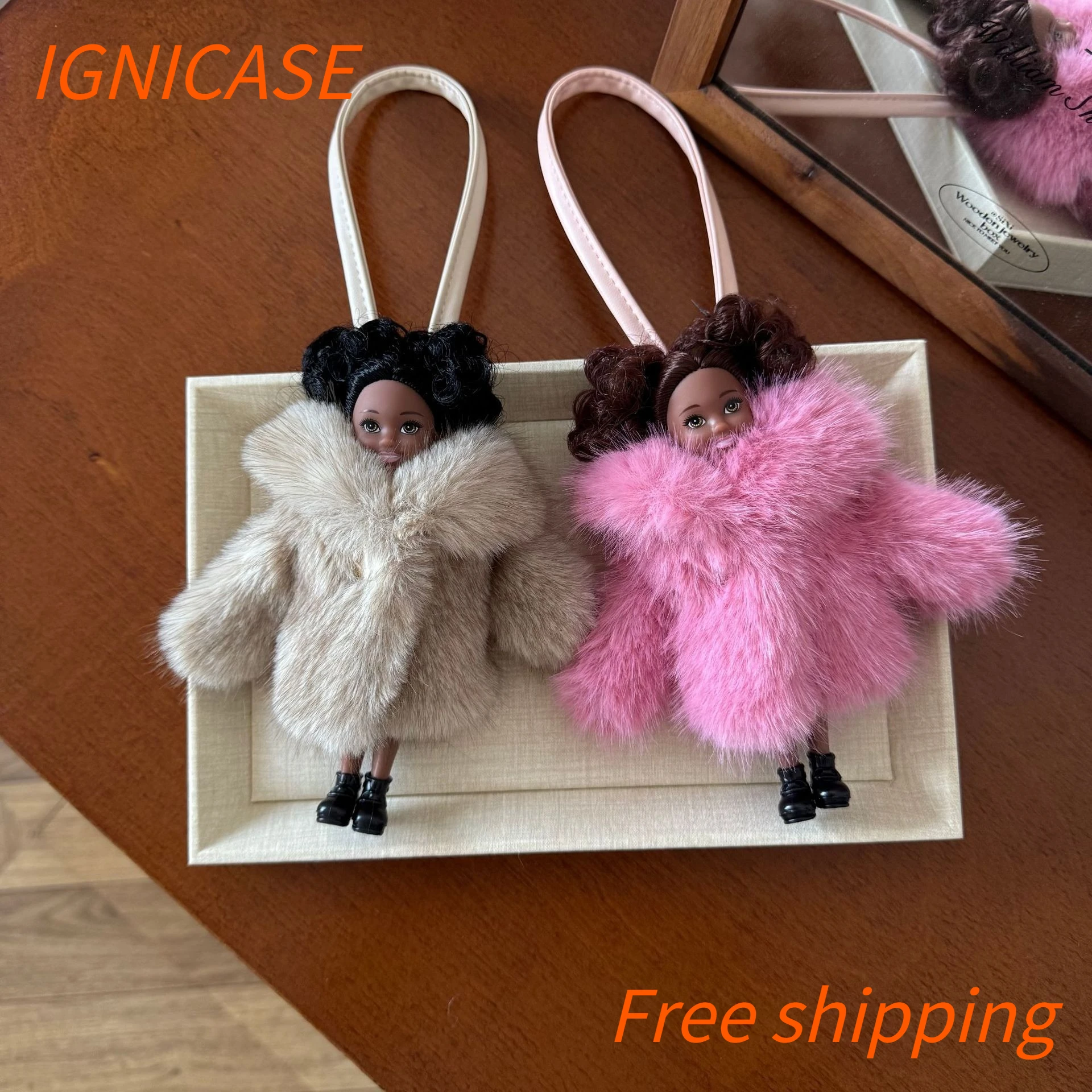 IGNICASE Leopard Print Clothes Black Leather Doll Pendant Extravagant Fashion Small Bag Accessories Niche Bag Pendant Keychain
IGNICASE Leopard Print Clothes Black Leather Doll Pendant Extravagant Fashion Small Bag Accessories Niche Bag Pendant Keychain