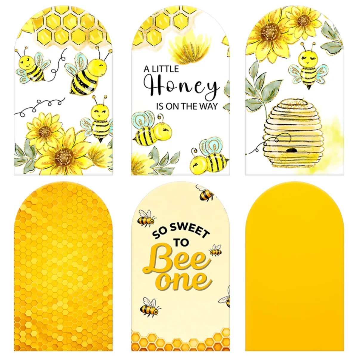 Arch Backdrop Cover Bee-Themed Photography Backdrop for Party Decor Flowers Bees Design Ideal for Baby Shower, Birthday Party
Arch Backdrop Cover Bee-Themed Photography Backdrop for Party Decor Flowers Bees Design Ideal for Baby Shower, Birthday Party