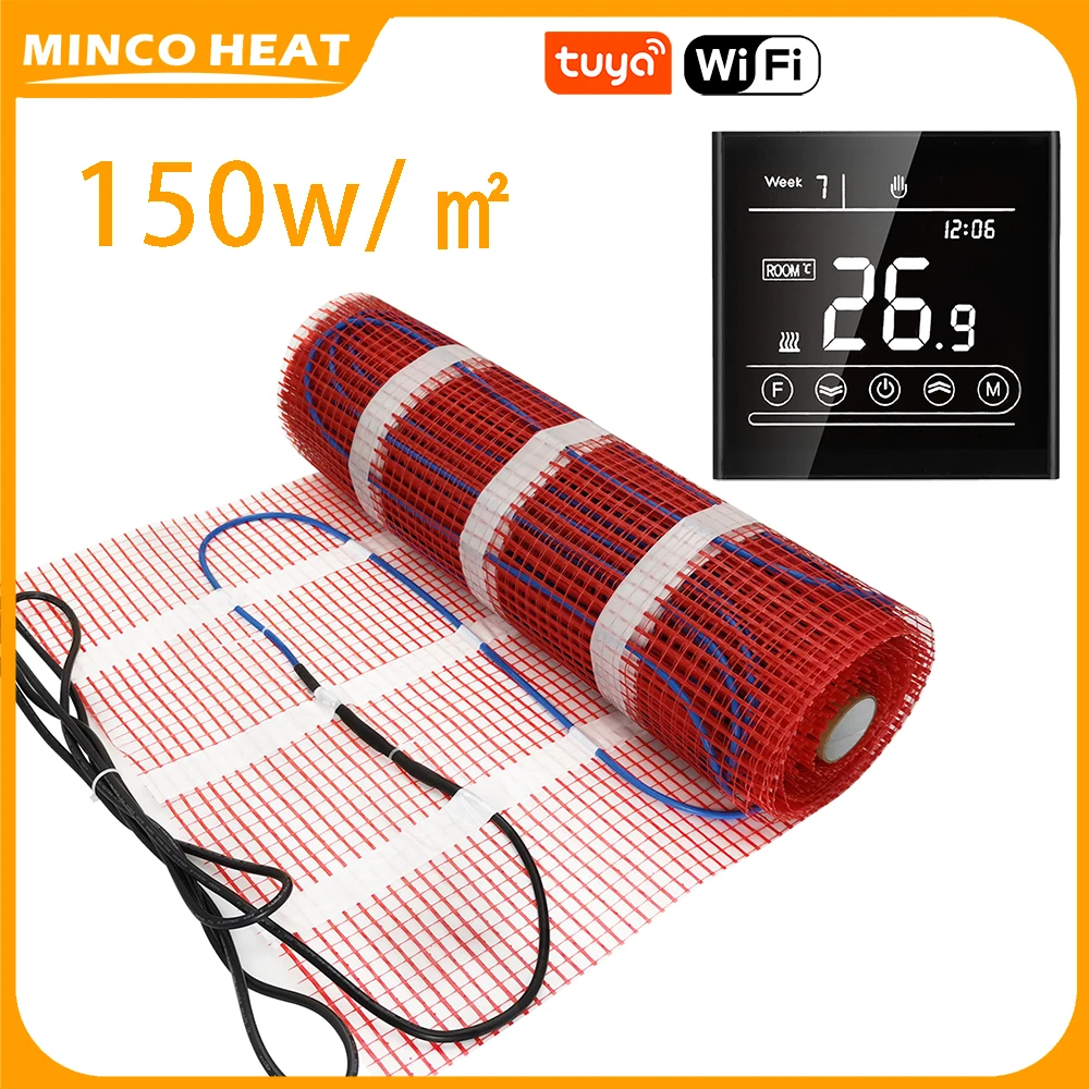 Minco Heat 50 см Ширина 30 м Длина 15 ㎡ Комплект ковриков для подогрева пола 150 Вт/м2 для плавления снега под плитку с термостатом
Minco Heat 50 см Ширина 30 м Длина 15 ㎡ Комплект ковриков для подогрева пола 150 Вт/м2 для плавления снега под плитку с термостатом