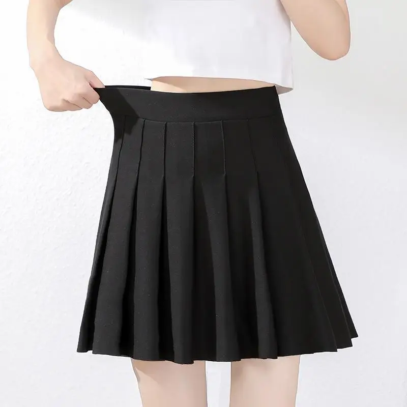 High Waist Elastic Women's Skirt Spring Autumn New Style Anti-Light Short Skirt College Style Cross-Border Bicolor Pleated Skirt
High Waist Elastic Women's Skirt Spring Autumn New Style Anti-Light Short Skirt College Style Cross-Border Bicolor Pleated Skirt