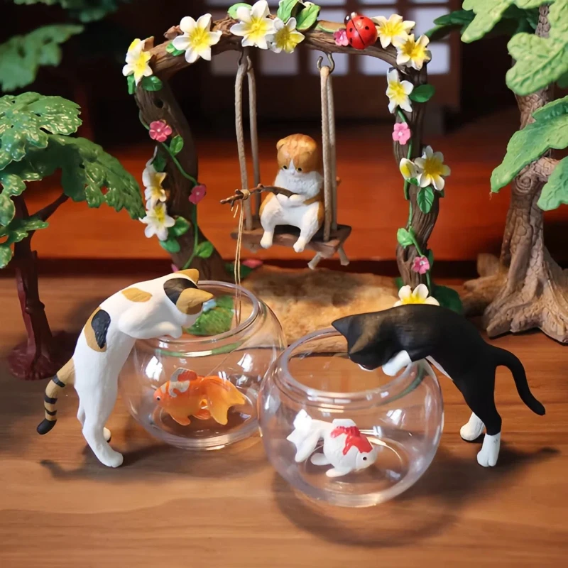 New See Goldfish Cat Blind Box Catch Fish Three Flower Cat Black Cat Action Figure Trendy Toys Desktop Decoration Surprise Gifts
New See Goldfish Cat Blind Box Catch Fish Three Flower Cat Black Cat Action Figure Trendy Toys Desktop Decoration Surprise Gifts