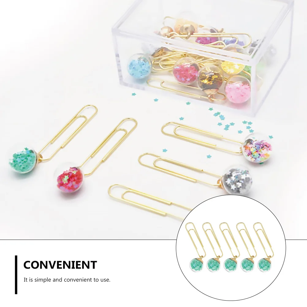 5Pcs Crystal Paperclips Cute Shape Bookmarks for Office School Stationery Page Marker Notepad Calendar Clip Organizers
5Pcs Crystal Paperclips Cute Shape Bookmarks for Office School Stationery Page Marker Notepad Calendar Clip Organizers