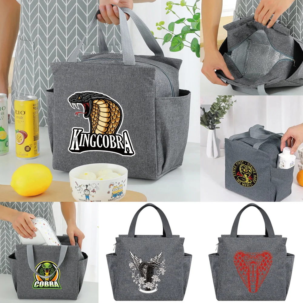 Cobra Series Print Insulated Lunch Bag Cooler Bag Thermal Portable Luncheon Box Ice Pack Tote Food Picnic Bags Work Lunch Packs
Cobra Series Print Insulated Lunch Bag Cooler Bag Thermal Portable Luncheon Box Ice Pack Tote Food Picnic Bags Work Lunch Packs