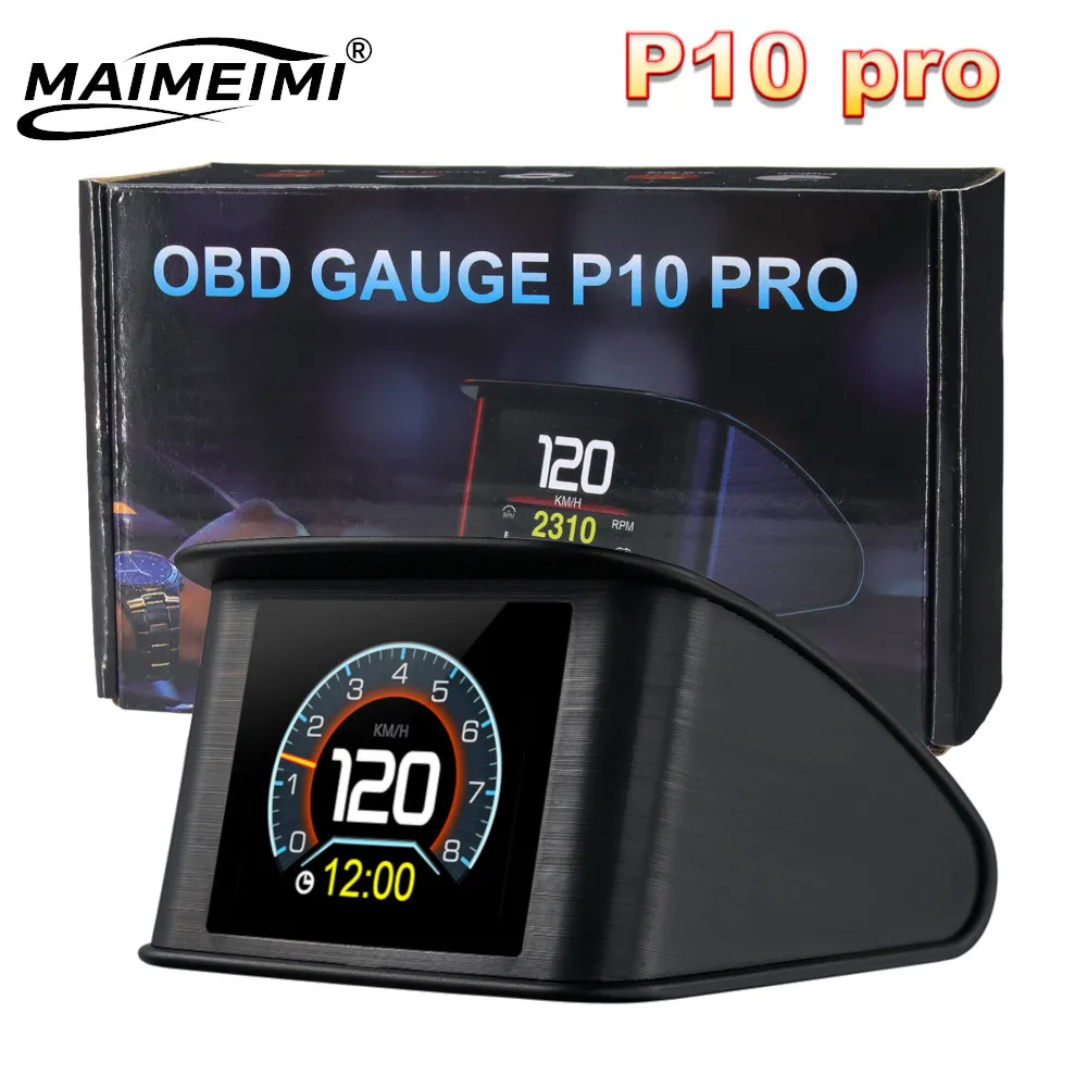 P10 Pro Проекционный дисплей Бортовой компьютер Автомобильный цифровой OBD2 Пробег OBD Дисплей компьютера вождения Спидометр Датчик температуры
P10 Pro Проекционный дисплей Бортовой компьютер Автомобильный цифровой OBD2 Пробег OBD Дисплей компьютера вождения Спидометр Датчик температуры