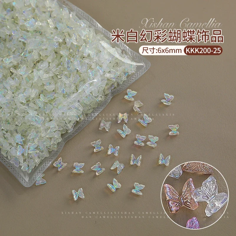 100Pcs Aurora Butterfly 3D Nail Charms 3D Resin Kawaii 6*6MM Butterfly Nail Art Decoration DIY Aurora Mini Butterfly Nail Parts
100Pcs Aurora Butterfly 3D Nail Charms 3D Resin Kawaii 6*6MM Butterfly Nail Art Decoration DIY Aurora Mini Butterfly Nail Parts