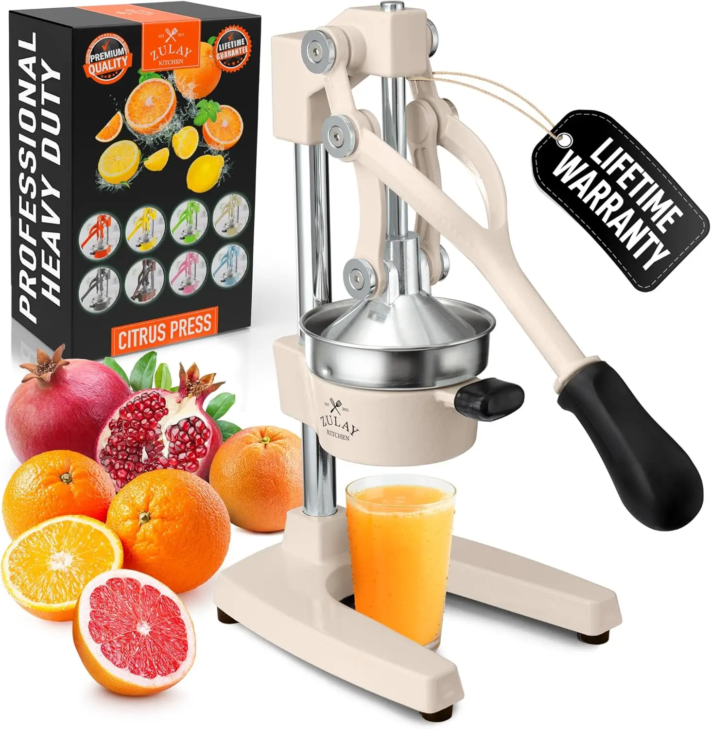 Cast Iron Juicer - Heavy Duty Manual Juicer with Detachable Strainers for Easy Cleaning, Orange Juice Press for Citrus Fruits, P
Cast Iron Juicer - Heavy Duty Manual Juicer with Detachable Strainers for Easy Cleaning, Orange Juice Press for Citrus Fruits, P