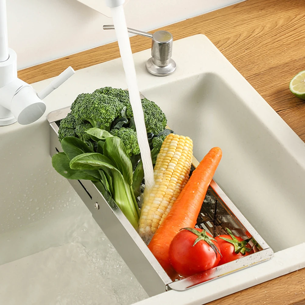Stainless Steel Sink Drain Rack Kitchen Accessories With Multi Function Extendable Water Filter Rack For Kitchenware Or Food
Stainless Steel Sink Drain Rack Kitchen Accessories With Multi Function Extendable Water Filter Rack For Kitchenware Or Food