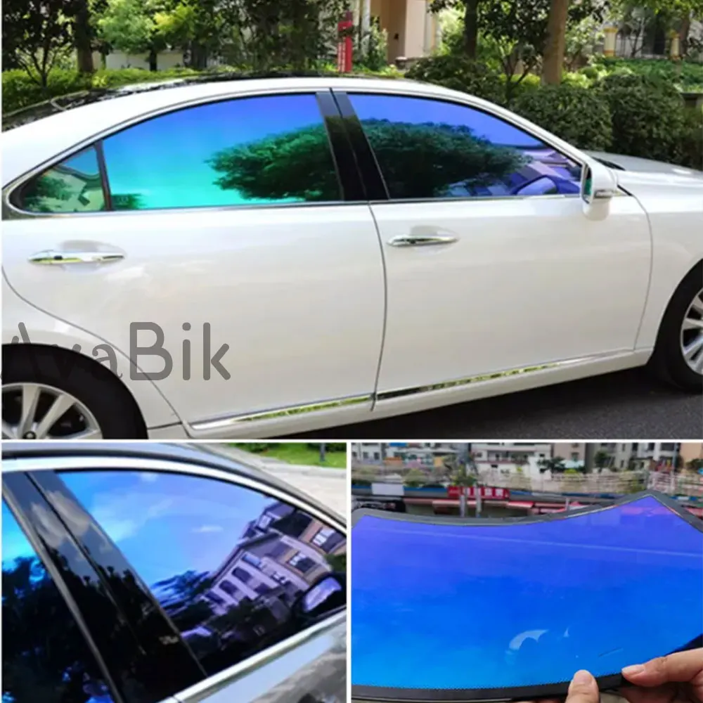 VLT62% Blue purple light Ghost Chameleon Car Tint Film Auto side Window Color Change Solar Anti UV Proof Heat Insulation Sticker
VLT62% Blue purple light Ghost Chameleon Car Tint Film Auto side Window Color Change Solar Anti UV Proof Heat Insulation Sticker