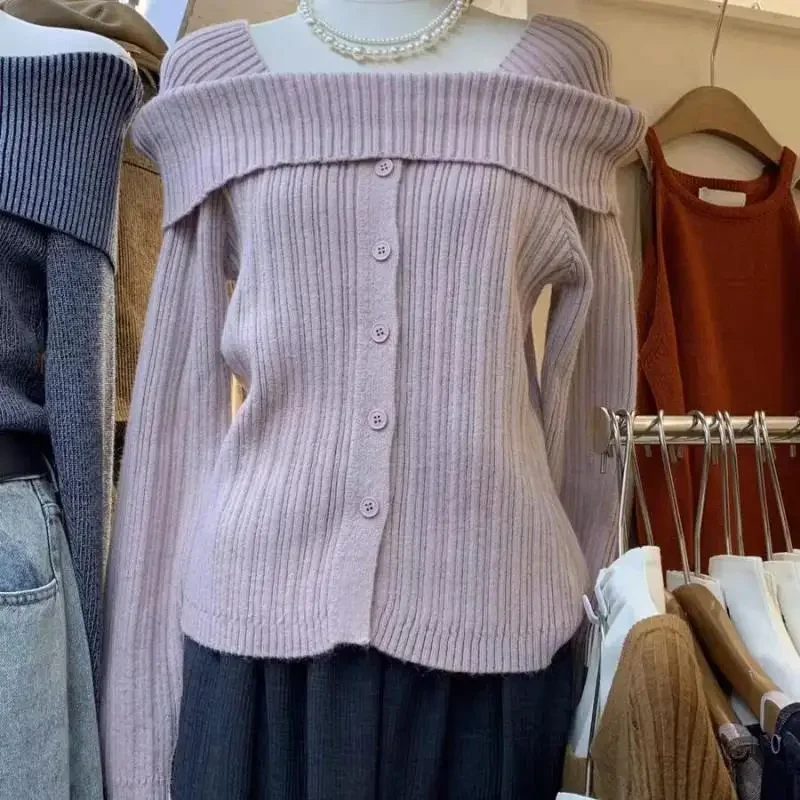 Casual Long Sleeve Sweater Women 2024 Spring Summer Knitted Tops Korean Fashion Knit Shirts Pullovers Slash Neck Jumpers
Casual Long Sleeve Sweater Women 2024 Spring Summer Knitted Tops Korean Fashion Knit Shirts Pullovers Slash Neck Jumpers