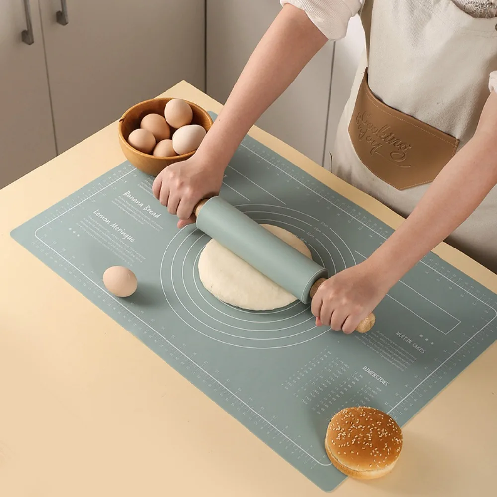 With Scale Silicone Kneading Pad Set Nonstick Heat Resistant Dough Rolling Mat Non-slip Large Size Baking Mat Cake
With Scale Silicone Kneading Pad Set Nonstick Heat Resistant Dough Rolling Mat Non-slip Large Size Baking Mat Cake