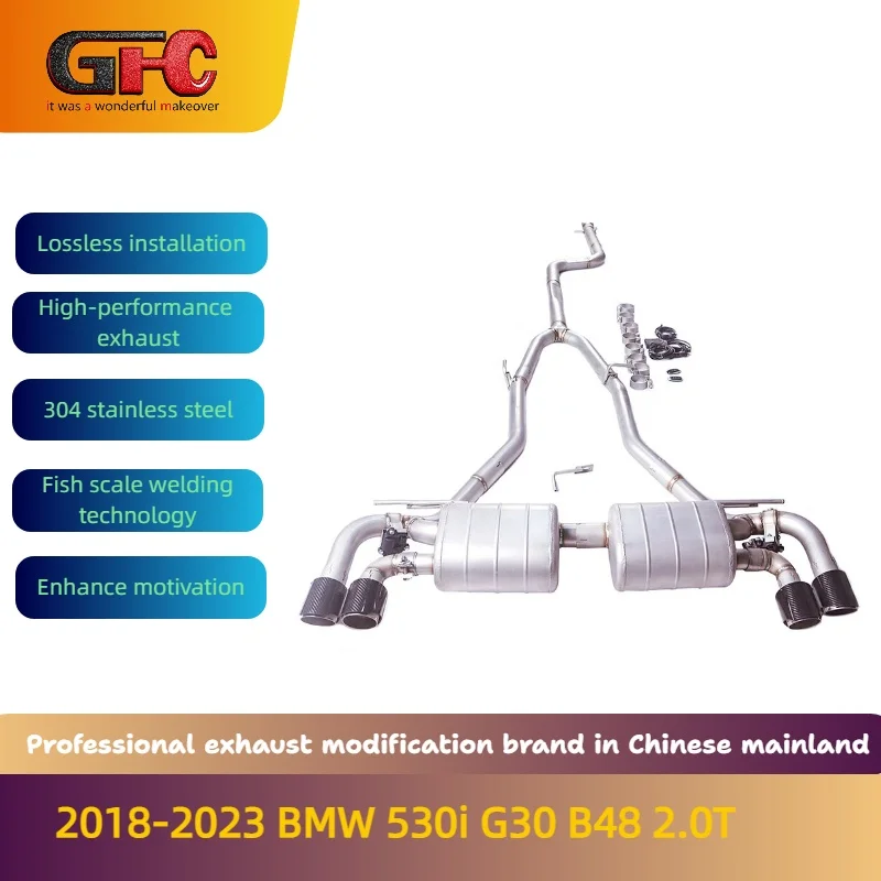 GFC High-Performance Variable Valve Catback Exhaust for 2018-2023 BMW 530i G30 B48 2.0T with Muffler And Tips
GFC High-Performance Variable Valve Catback Exhaust for 2018-2023 BMW 530i G30 B48 2.0T with Muffler And Tips