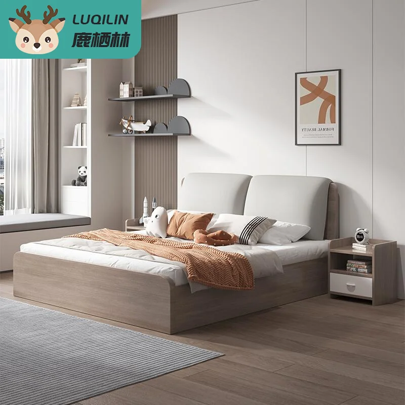 Storage bed light luxury modern simple small apartment storage high box master bedroom double plate type large tatam
Storage bed light luxury modern simple small apartment storage high box master bedroom double plate type large tatam