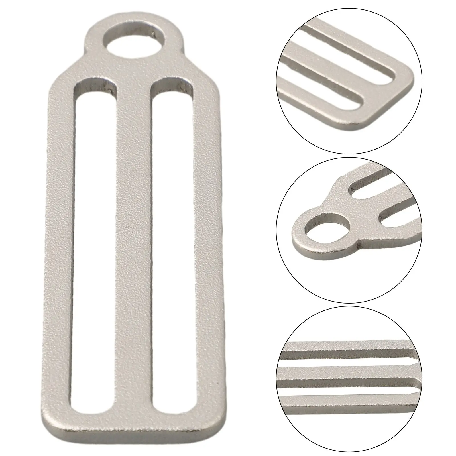 Slide Buckle Buckle 1 Pcs 10g 68*18*2mm Anti-corrosion Silver Stainless Steel Water Sports Outdoor Sports Nice
Slide Buckle Buckle 1 Pcs 10g 68*18*2mm Anti-corrosion Silver Stainless Steel Water Sports Outdoor Sports Nice