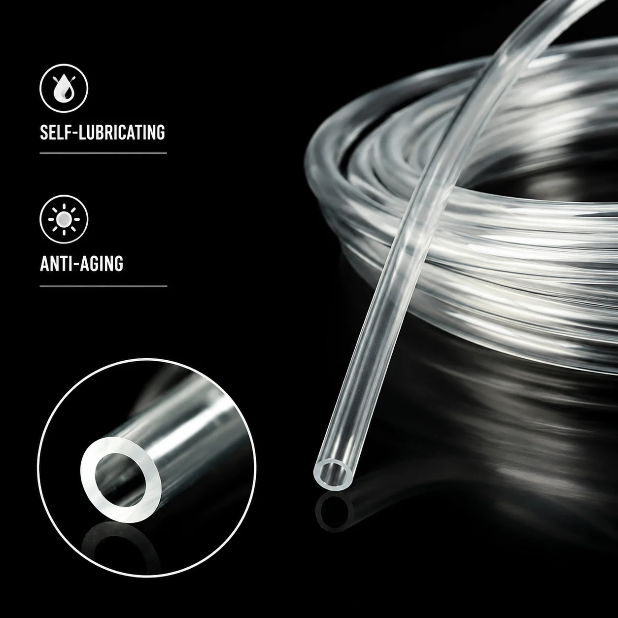 10M Industrial Grade Transparent PVC Capillary Tube ID0.5mm-3.5mm laboratory reagent micro flow observation capillary tube
10M Industrial Grade Transparent PVC Capillary Tube ID0.5mm-3.5mm laboratory reagent micro flow observation capillary tube