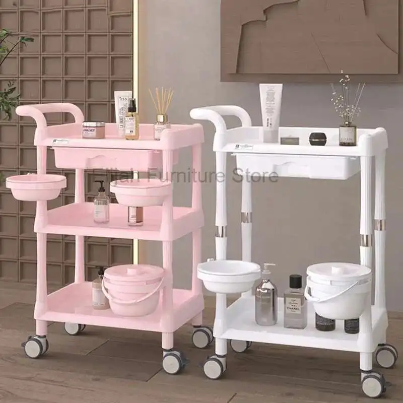 Pink Storage Hairdressing Trolley Aesthetic Multifunction Auxiliary Cart For Beauty Salon Carrello Attrezzi Spa Furniture MQ50TC
Pink Storage Hairdressing Trolley Aesthetic Multifunction Auxiliary Cart For Beauty Salon Carrello Attrezzi Spa Furniture MQ50TC