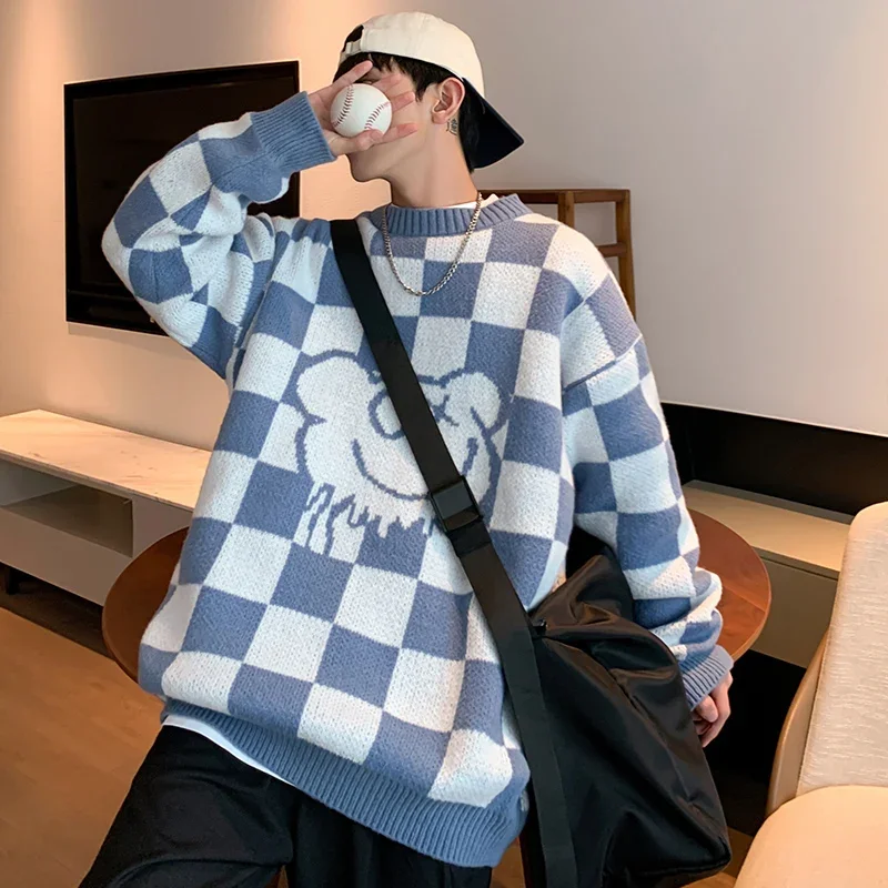 Весенне-осеннее клетчатое повседневное пальто, верхняя одежда, базовые ветрозащитные топы, мужской теплый вязаный свитер с длинными рукавами, мягкий новый пуловер с круглым вырезом
Весенне-осеннее клетчатое повседневное пальто, верхняя одежда, базовые ветрозащитные топы, мужской теплый вязаный свитер с длинными рукавами, мягкий новый пуловер с круглым вырезом