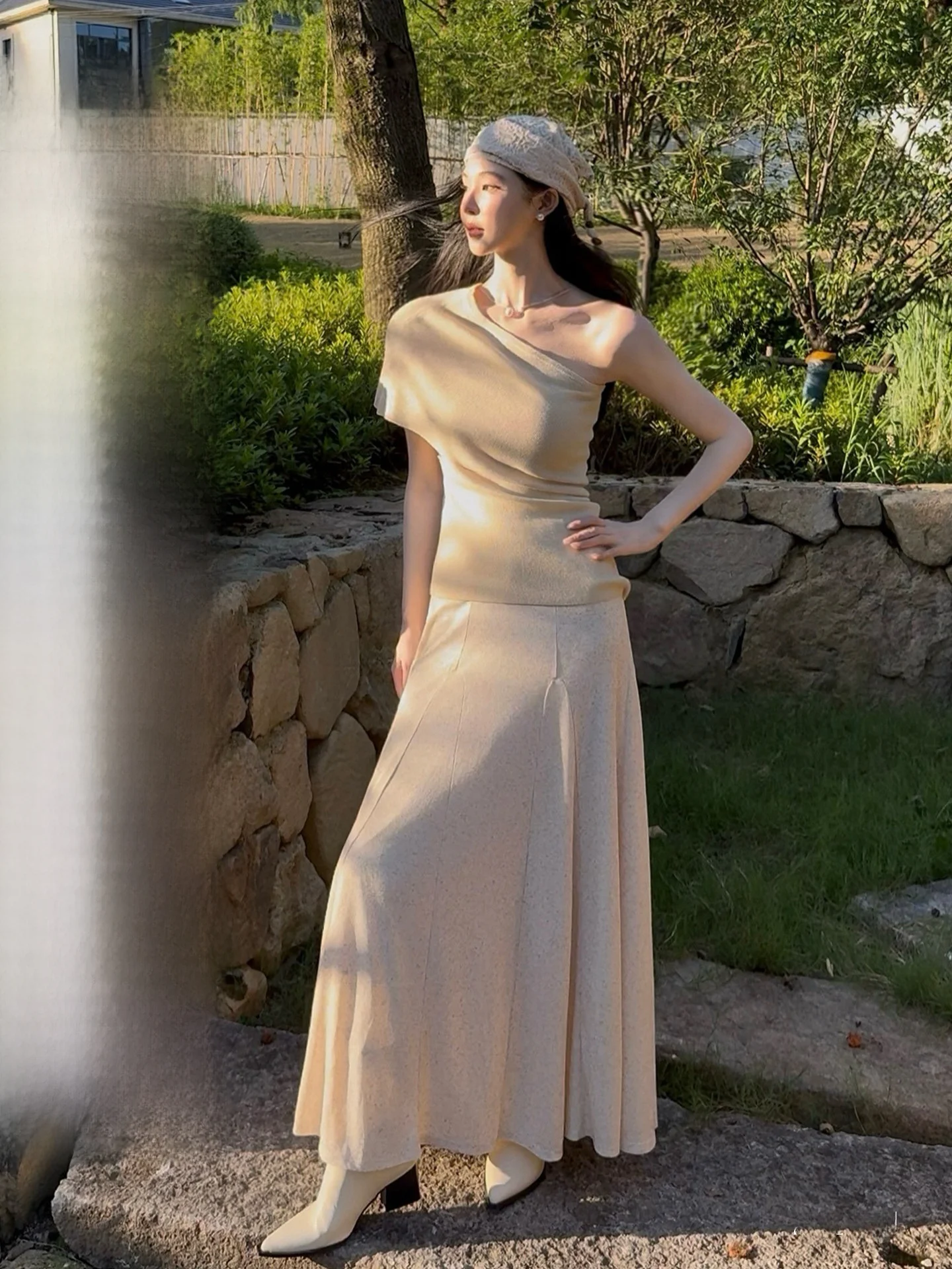 Женский асимметричный вязаный топ с открытым плечом, короткий рукав, однотонный, с асимметричным дизайном плеча, модная повседневная одежда
Женский асимметричный вязаный топ с открытым плечом, короткий рукав, однотонный, с асимметричным дизайном плеча, модная повседневная одежда