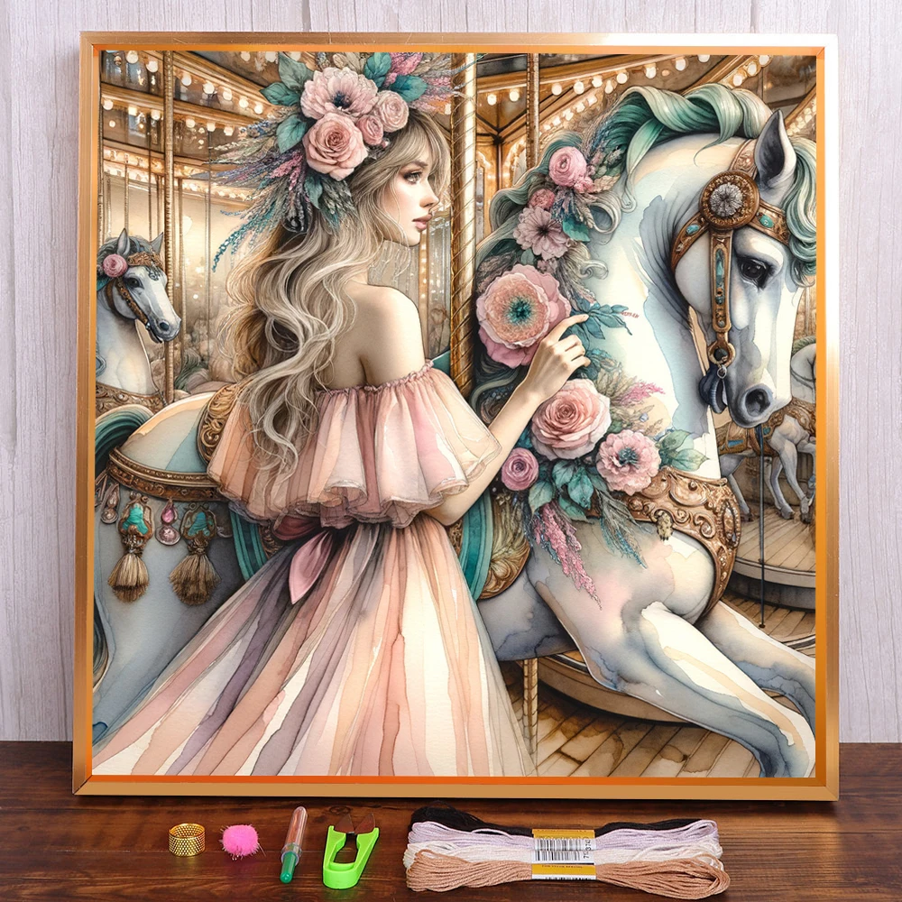 Portrait Girl Printed Canvas 11CT Cross-Stitch Full Kit DIY Embroidery Craft Hobby Knitting Handicraft Package Needle Promotions
Portrait Girl Printed Canvas 11CT Cross-Stitch Full Kit DIY Embroidery Craft Hobby Knitting Handicraft Package Needle Promotions
