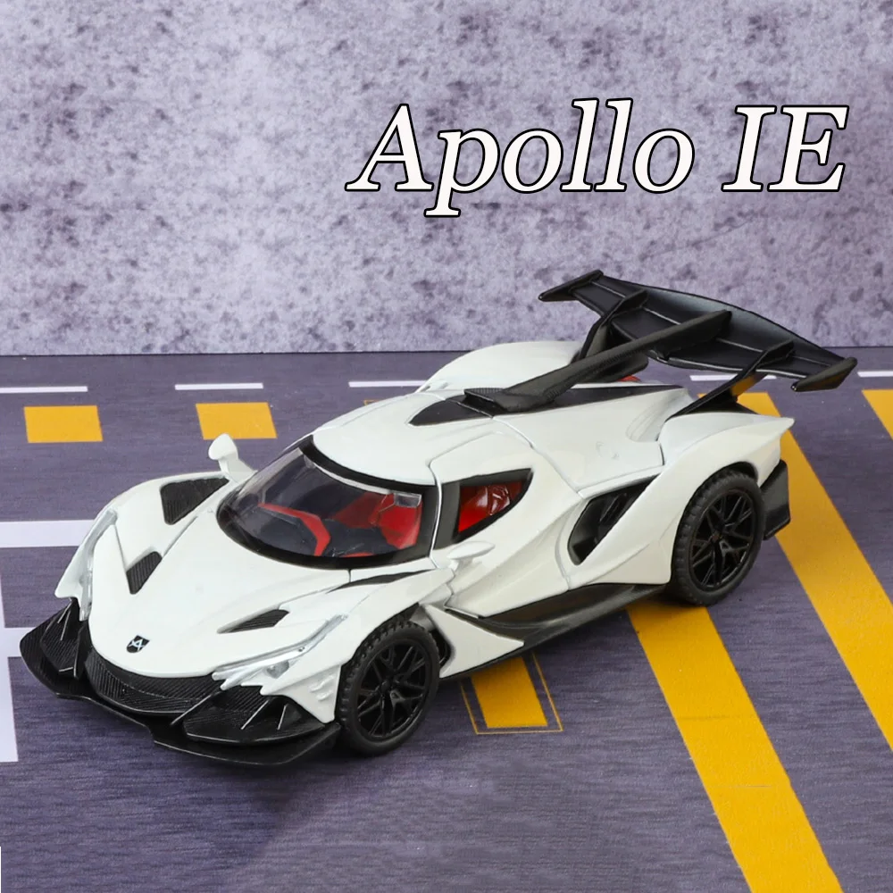 1:32 Apollo IE Cars, игрушечная модель из сплава, литой под давлением, 4-дверный миниатюрный суперкар со световой музыкой, автомобиль для детей, праздничные подарки
1:32 Apollo IE Cars, игрушечная модель из сплава, литой под давлением, 4-дверный миниатюрный суперкар со световой музыкой, автомобиль для детей, праздничные подарки