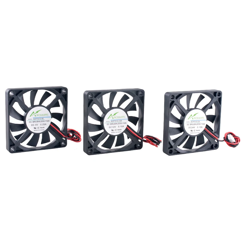 ACP7010 70x70x10mm Multi-Voltage Cooling Fan Ultra Thin 2-Pin Axial Flow for Inverter/Power Supply
ACP7010 70x70x10mm Multi-Voltage Cooling Fan Ultra Thin 2-Pin Axial Flow for Inverter/Power Supply