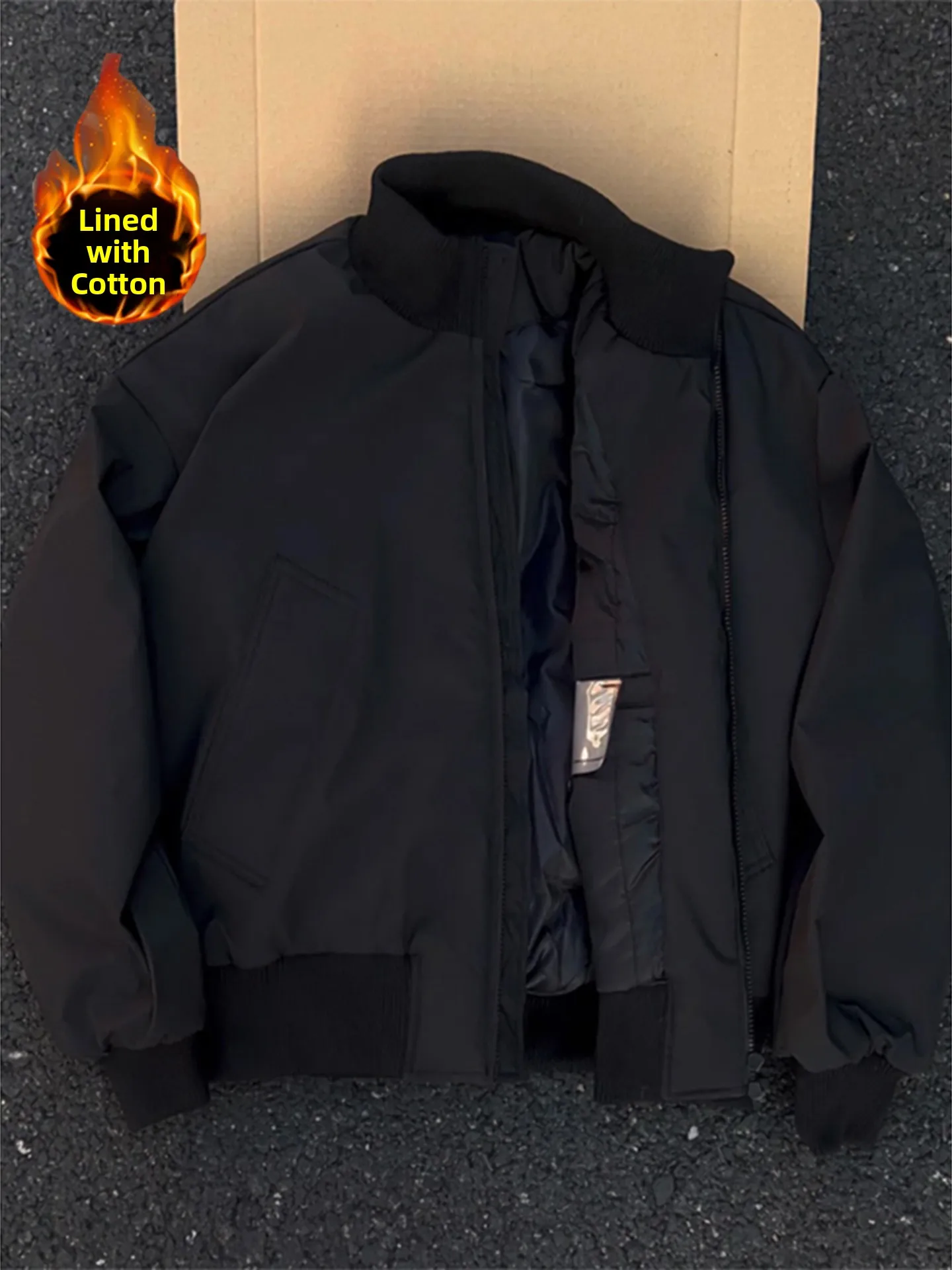 Bla ort Flight Jaet Cotton Padded Men's Autumn Winter Cleanfit Premium down Cotton Winter Warm Thiened Zipper Closure
Bla ort Flight Jaet Cotton Padded Men's Autumn Winter Cleanfit Premium down Cotton Winter Warm Thiened Zipper Closure