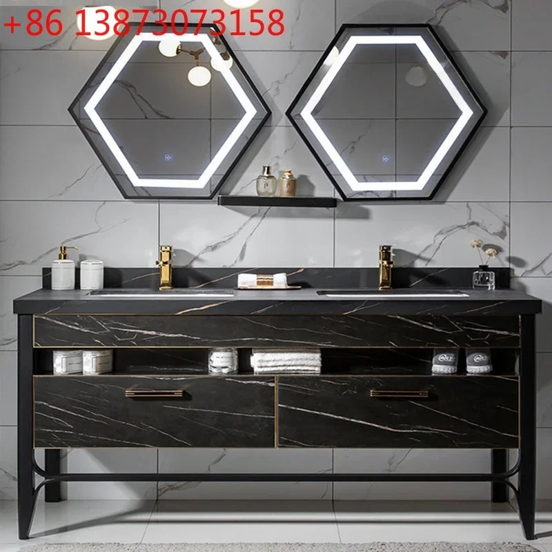 Rock slab bathroom cabinet light luxury stainless steel washbasin toilet washbasin cabinet intelligent double basin floor
Rock slab bathroom cabinet light luxury stainless steel washbasin toilet washbasin cabinet intelligent double basin floor