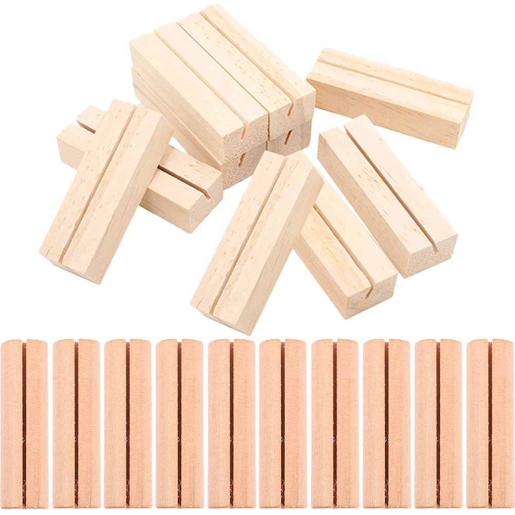 20 Pcs Wooden Postcard Holders Picture Desk Table Number Business Card Displays Name Menu Photo s Clips Notes
20 Pcs Wooden Postcard Holders Picture Desk Table Number Business Card Displays Name Menu Photo s Clips Notes