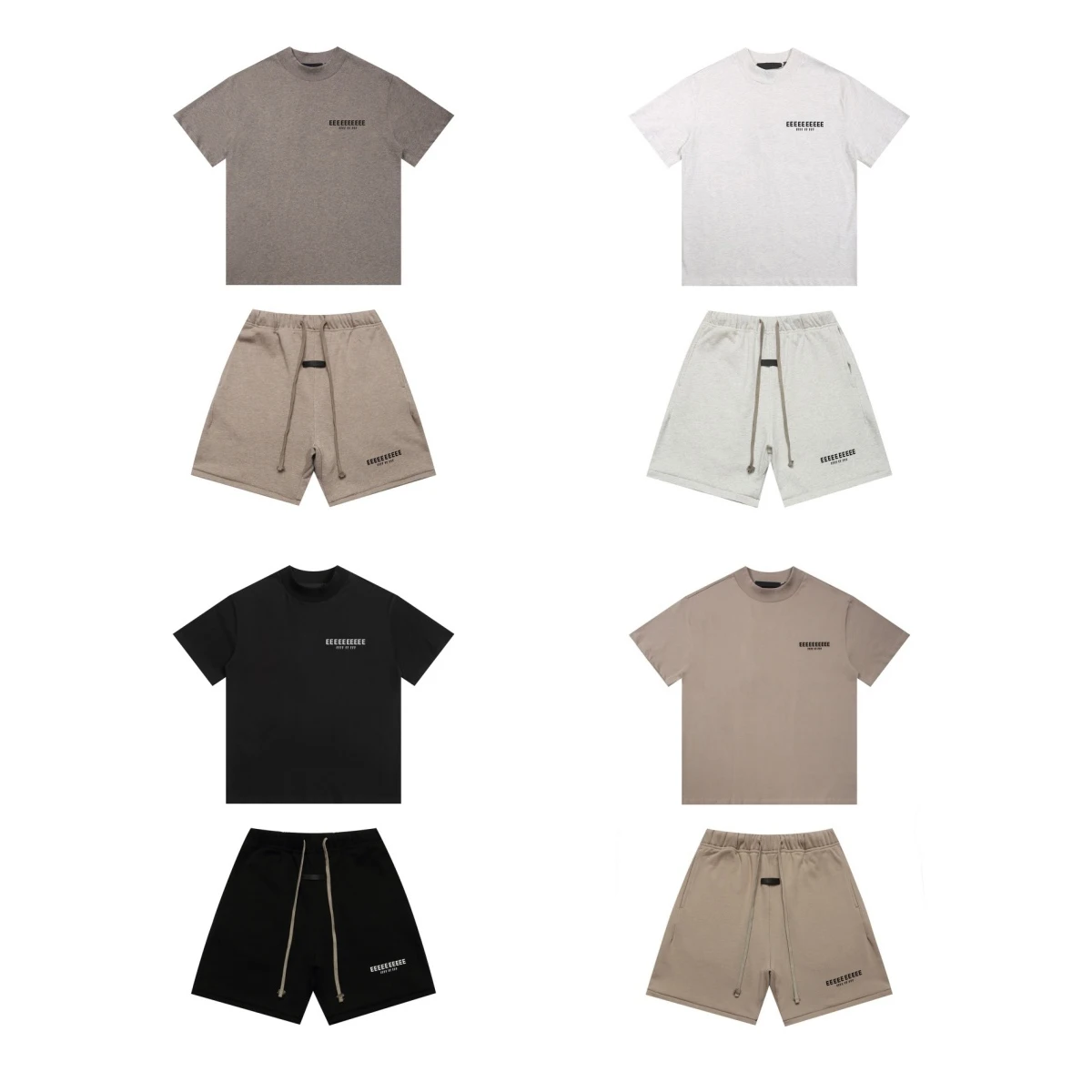 25ss New Collection Classic Brand Double Line Letter Print T-shirt Shorts Set Men Women Fashion Streetwear Tops Tees Shorts
25ss New Collection Classic Brand Double Line Letter Print T-shirt Shorts Set Men Women Fashion Streetwear Tops Tees Shorts