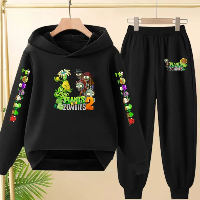 Children 2 Piece Set 3-12 Age Autumn Winter Plant Leisure Zombie Game Print Hoodie Trousers Pullover Hooded Sportswear Outerwear
Children 2 Piece Set 3-12 Age Autumn Winter Plant Leisure Zombie Game Print Hoodie Trousers Pullover Hooded Sportswear Outerwear