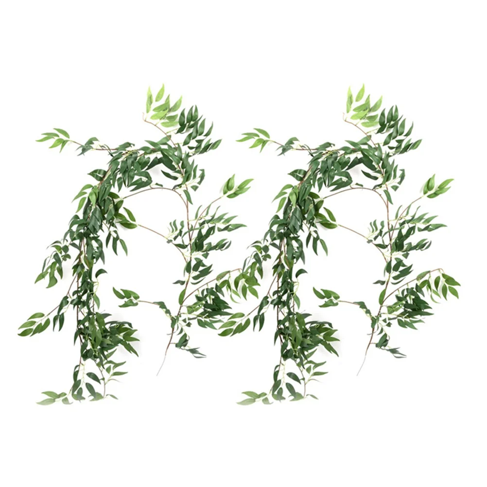 2pcs Artificial Willow Rattan Vine Garland Simulated Leaves Greenery Plants Home Decor 170cm Plastic Stems Silk Vintage Wedding
2pcs Artificial Willow Rattan Vine Garland Simulated Leaves Greenery Plants Home Decor 170cm Plastic Stems Silk Vintage Wedding