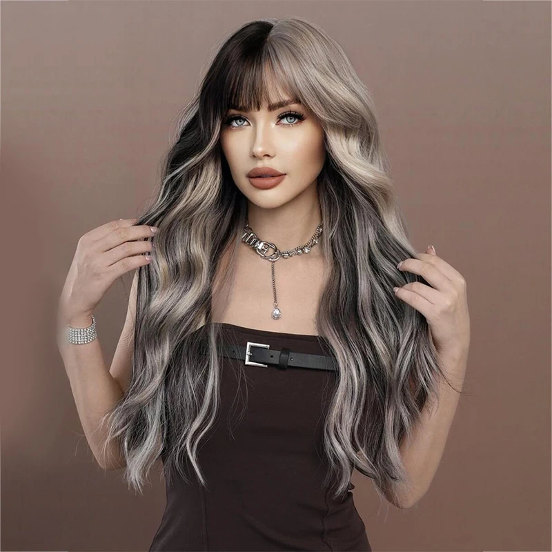 Fashionable Women's Long Curly Hair Yin-Yang Style Big Wave Full Halloween Cosplay Wig
Fashionable Women's Long Curly Hair Yin-Yang Style Big Wave Full Halloween Cosplay Wig