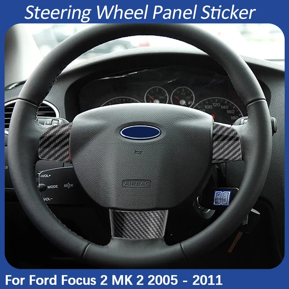 Отделка панели на руль автомобиля для Ford Focus 2 MK2 2005-2011, 3 шт., наклейки из углеродного волокна, стильные аксессуары для интерьера
Отделка панели на руль автомобиля для Ford Focus 2 MK2 2005-2011, 3 шт., наклейки из углеродного волокна, стильные аксессуары для интерьера