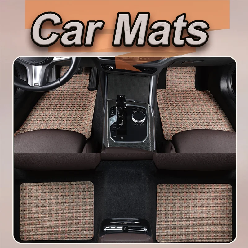 Universal car floor mats – separate pieces for front and rear rows, won't interfere with seat rails or the rear center hump. Eas
Universal car floor mats – separate pieces for front and rear rows, won't interfere with seat rails or the rear center hump. Eas
